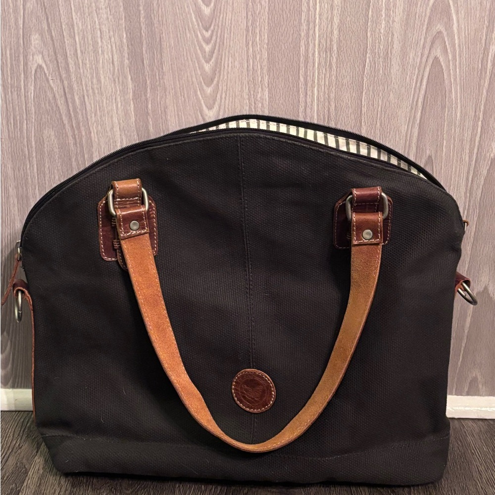 Black and Brown Tote Bag